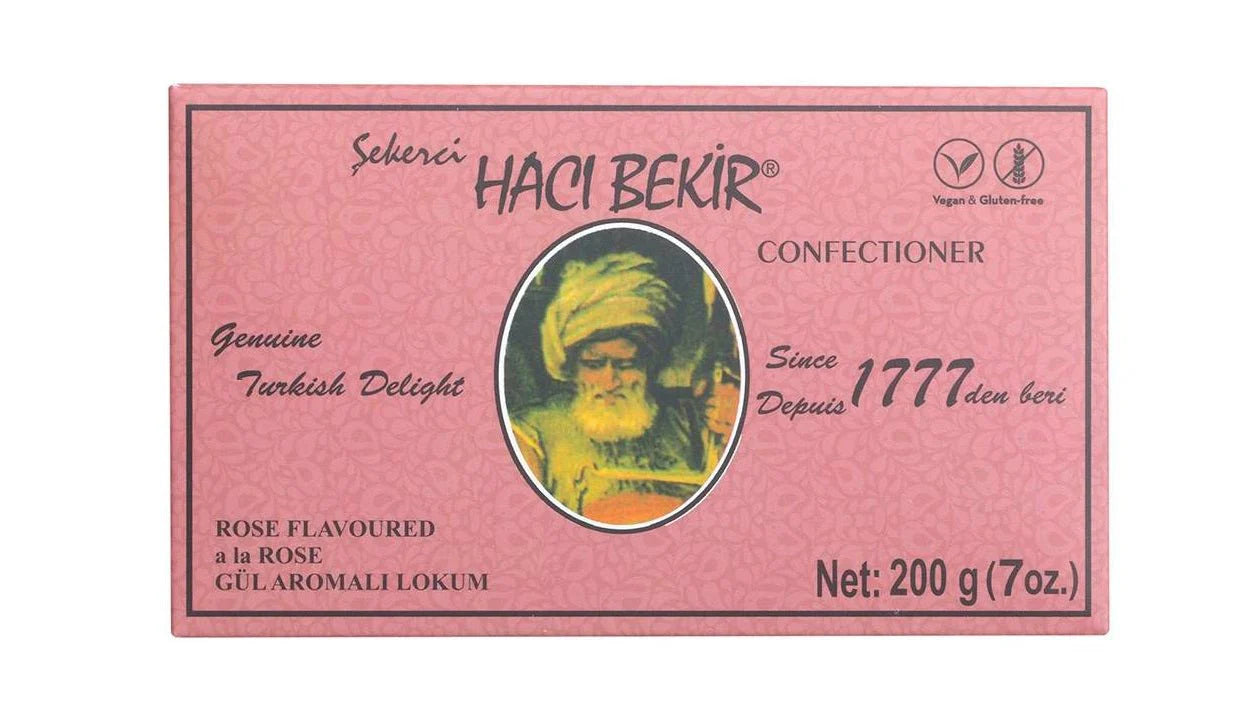 Haci Bekir | Exclusive Turkish Delight Rose Flavored - Unique Consistency Lokums