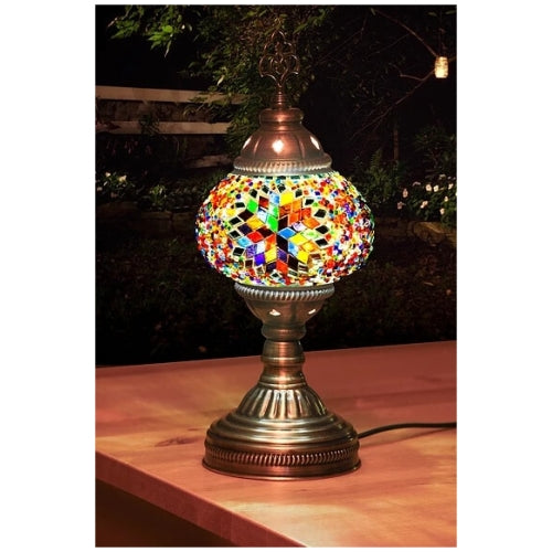 Mosaic Table Lamp, Small, No25 Rainbow