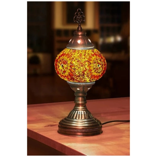 Mosaic Table Lamp, Small, No29 Orange