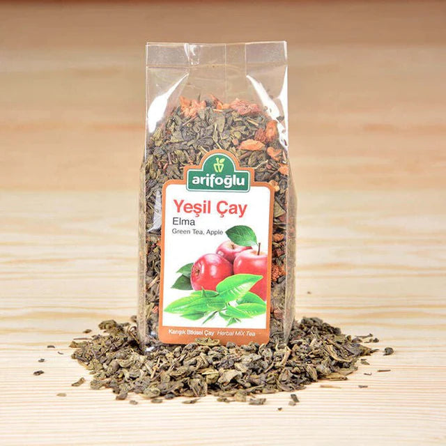 Refreshing Green Tea with Apple - Invigorating Herbal Blend