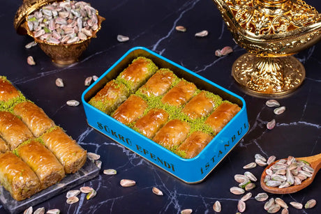 Sukru Efendi 1935  Ankara Burma Turkish Baklava with Pistachio in Gift Metal Box