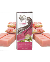Angel Hair Raspberry Chocolate with Pistachio & Cotton Candy - 100gr