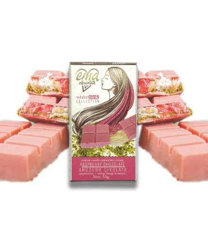 Angel Hair Raspberry Chocolate with Pistachio & Cotton Candy - 55gr
