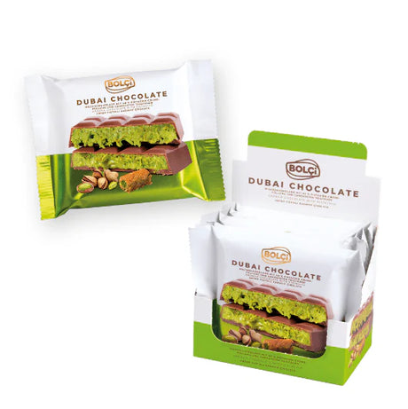 Antep Pistachio & Kadayif Dubai Chocolate Bar - Unique Middle Eastern Delight