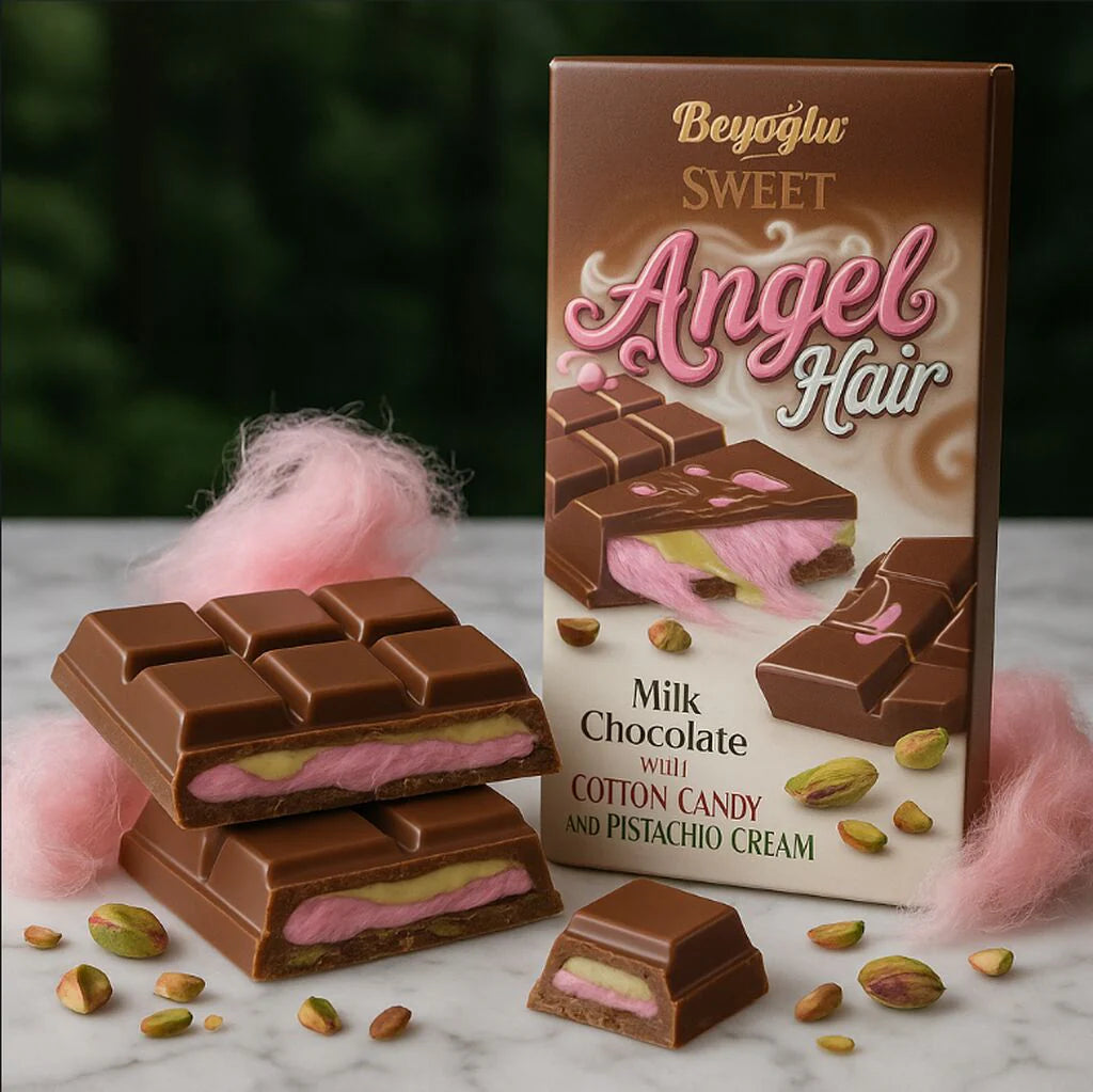 Beyoglu | Angel Hair Milky Chocolate with Cotton Candy and Pistachio Cream