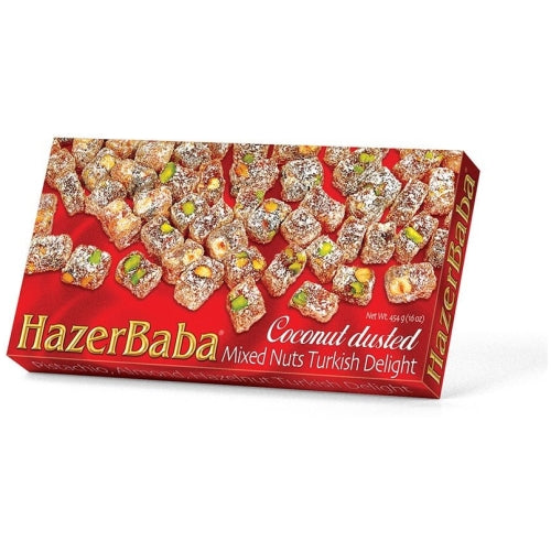 Hazer Baba | Coconut Dusted Mixed Nuts Turkish Delight