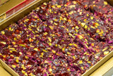 Eyup Sultan Turkish Delight Pistachio Pomegranate Wick with Rose Petals - The Indispensable Dessert