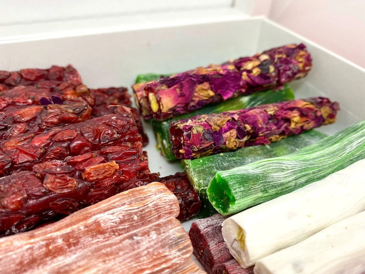 Ganik Sarsultan | Turkish Delight Fingers Variety Mix (Pomegranate, Orange, Honey, Kiwi)