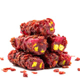 Ganik Sarsultan | Turkish Delight Pistachio Pomegranate Fingers with Barberries