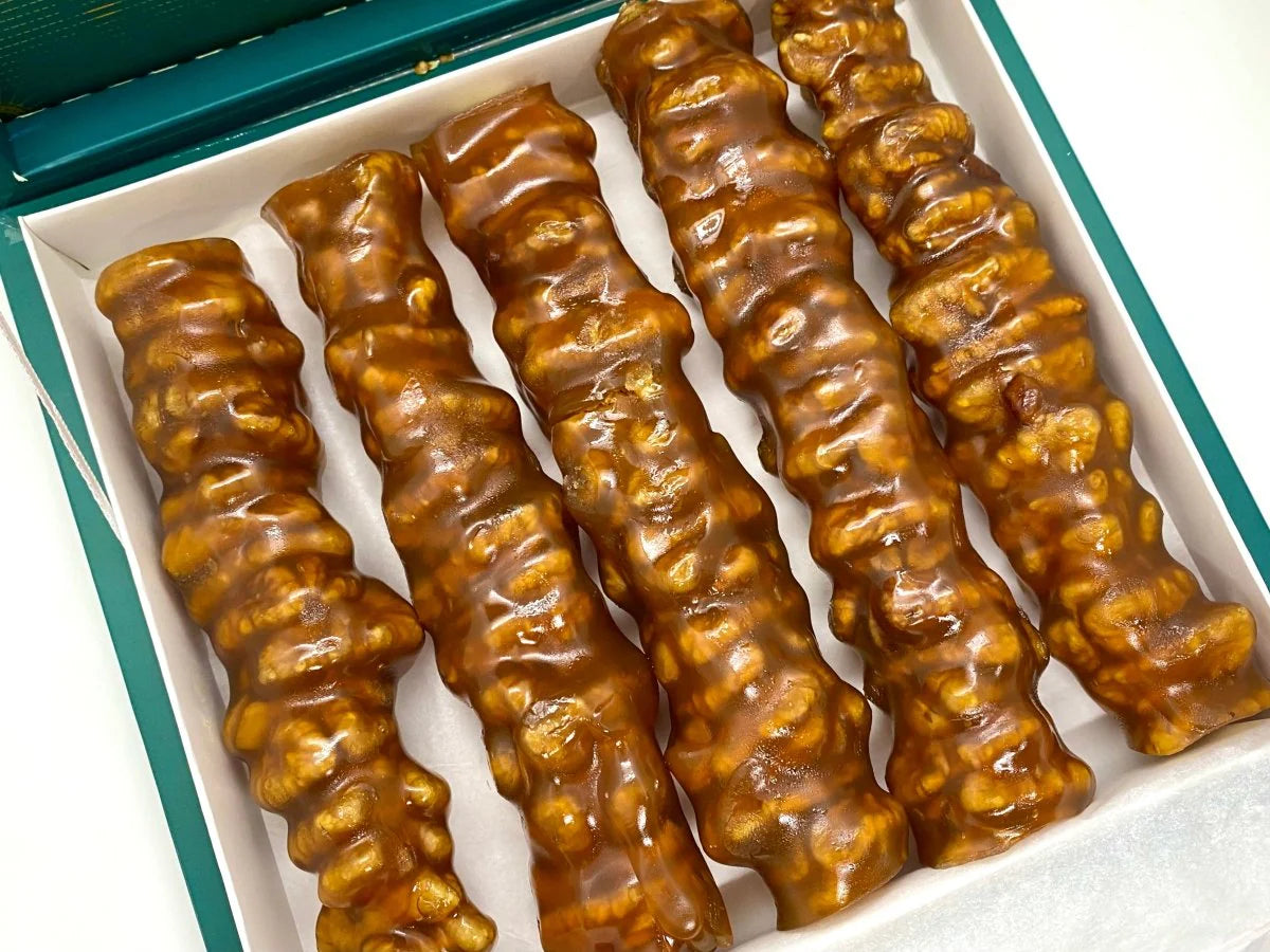 Ganik Sarsultan | Turkish Walnut Sausage Churchkhela (Cevizli Sucuk)