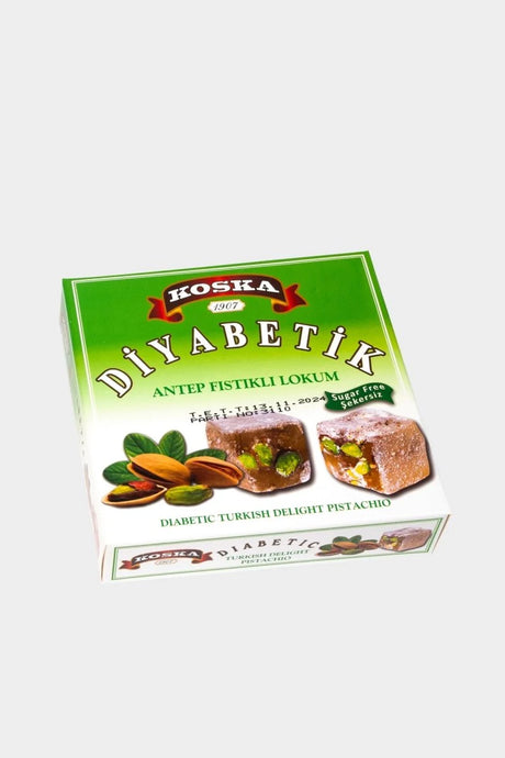 Koska | Sugar-Free, Diabetic Turkish Delight with Whole Pistachios