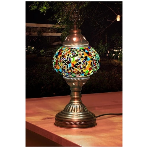 Mosaic Table Lamp, Small, No14 Rainbows
