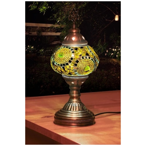 Mosaic Table Lamp, Small, No16 Yellows