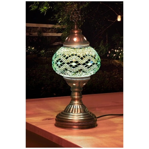 Mosaic Table Lamp, Small, No19 Green