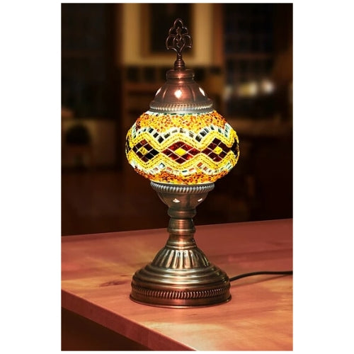 Mosaic Table Lamp, Small, No24 Yellow
