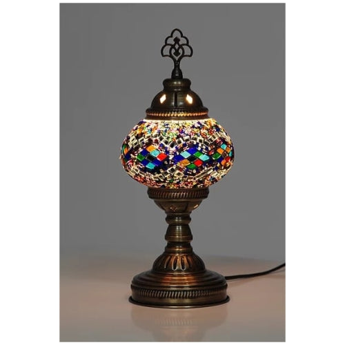Mosaic Table Lamp, Small, No6 Rainbow