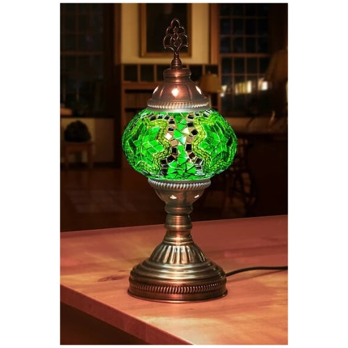 Mosaic Table Lamp, Small, No18 Green