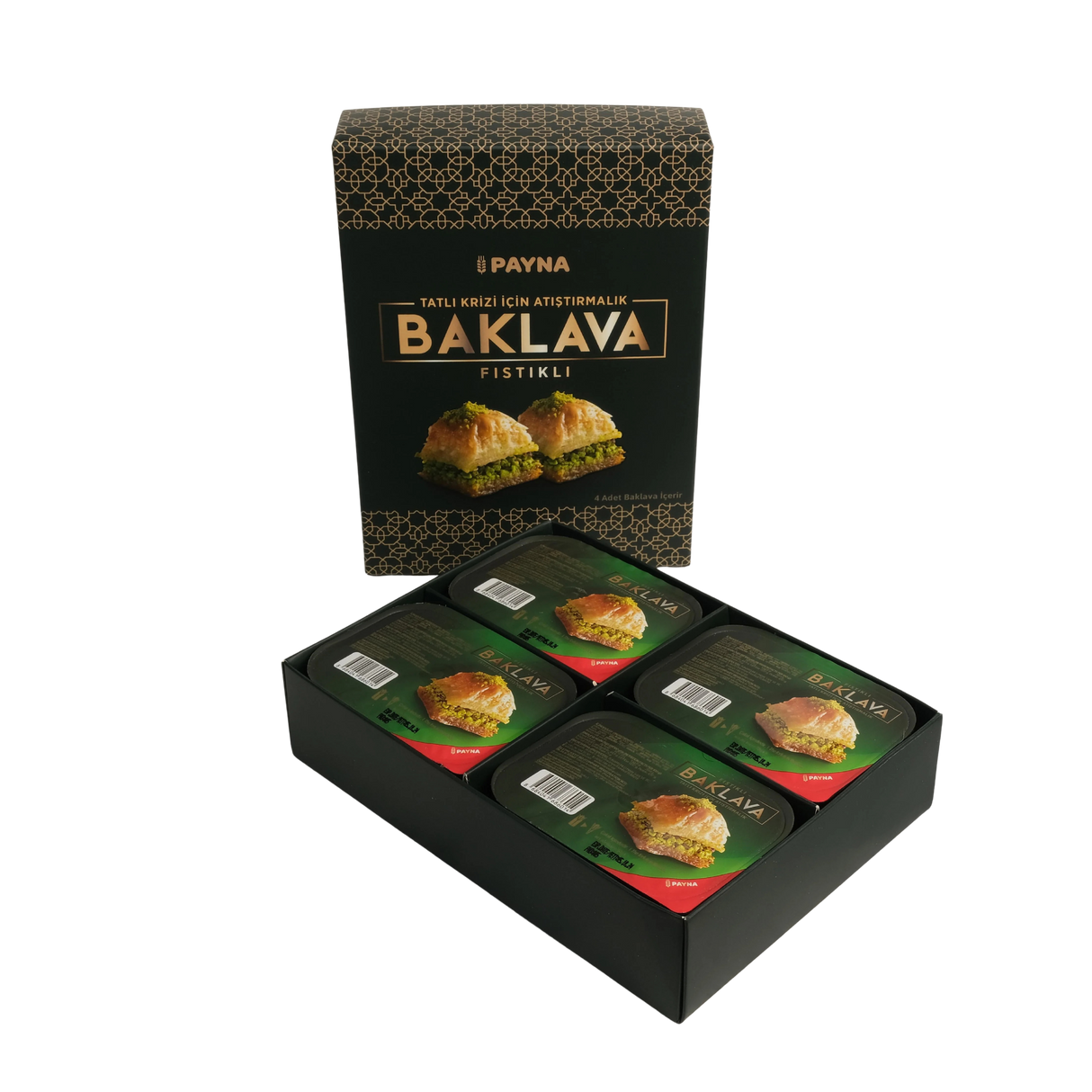 Payna | Pistacho Baklava Box - 4 Single Serve Slices