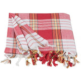 Peshtemal Classic Hammam Style Thin Towel, Red