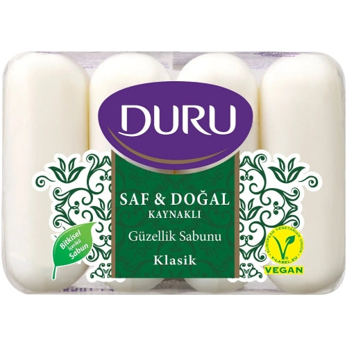 Pure & Natural Beauty Soap, Duru, 4 x 70g – 2.47oz