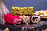 Sukru Efendi 1935 | Mix Turkish Delight Wraps with Pistachio and Hazelnut in Gift Metal Box