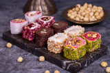 Sukru Efendi 1935 | Mix Turkish Delight Wraps with Pistachio and Hazelnut in Gift Metal Box