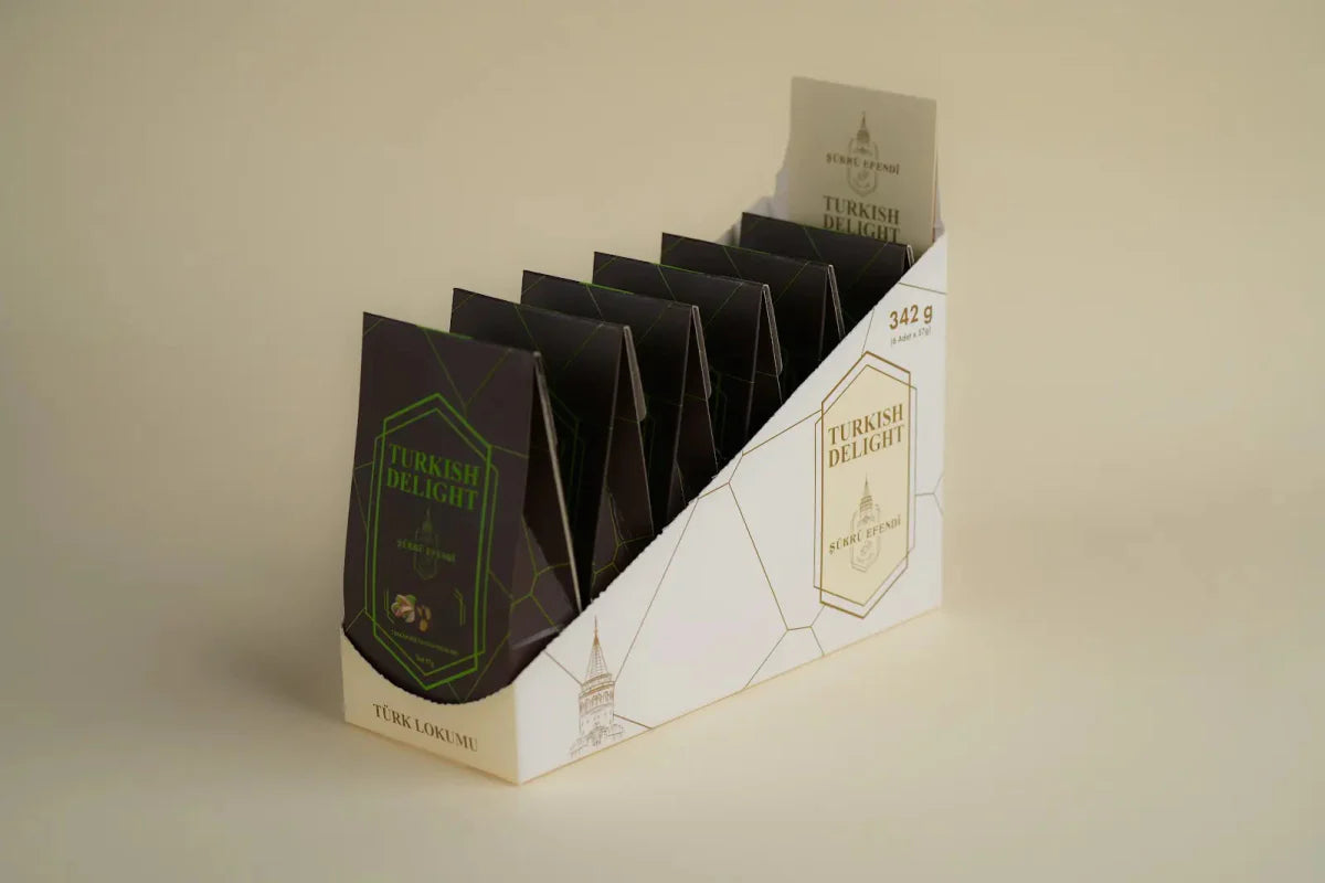 Sukru Efendi 1935 | Open and Enjoy Turkish Delight Chocolate Coated Pistachio