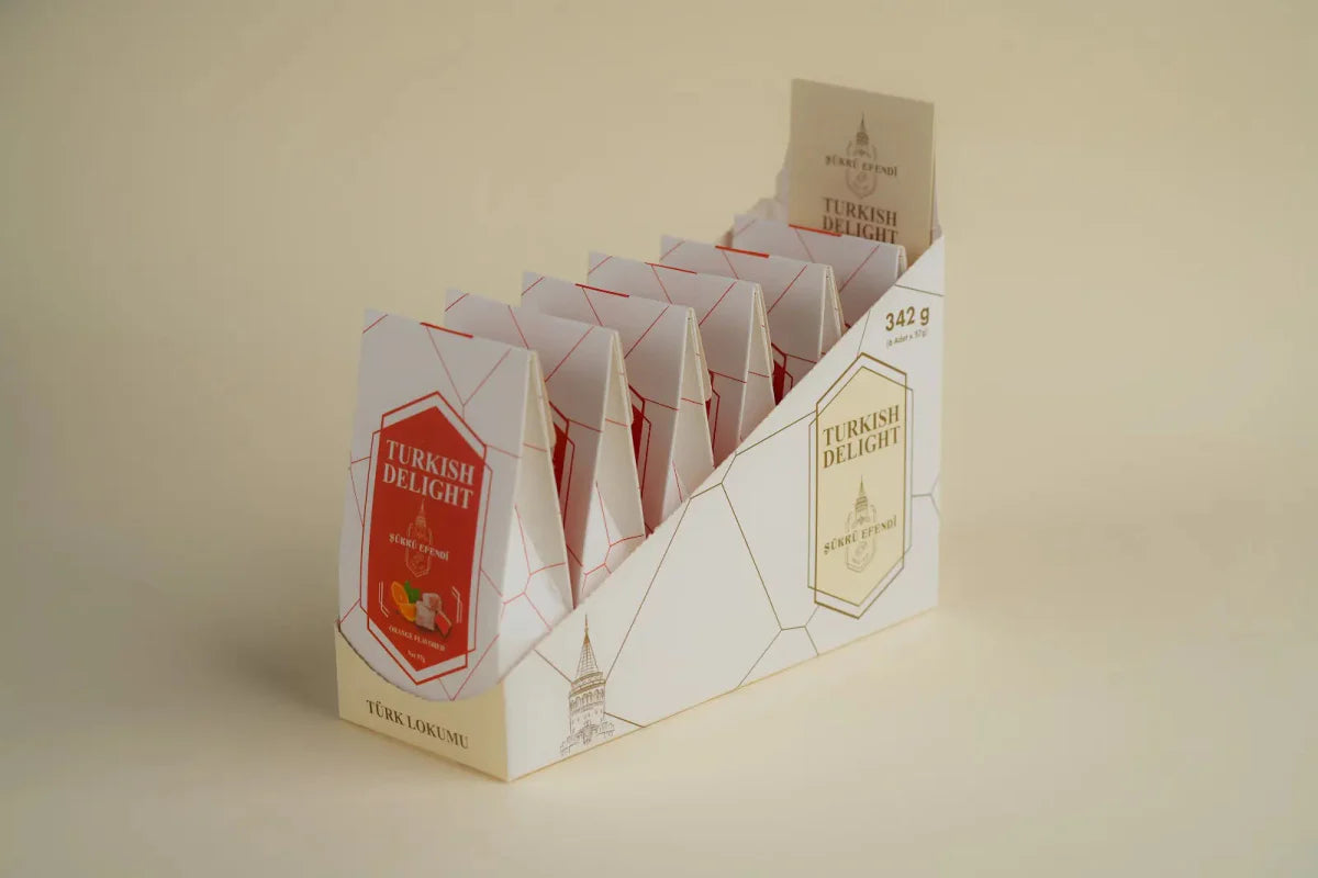 Sukru Efendi 1935 | Open and Enjoy Turkish Delight Orange Flavored