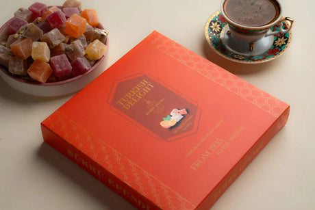 Sukru Efendi 1935 | Turkish Delight Square Box Orange Flavored