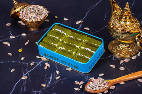 Sukru Efendi 1935 | Turkish Pistachio Wrap Baklava in Gift Metal Box