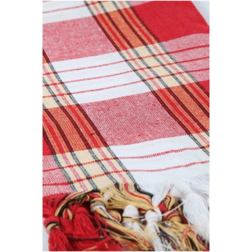 Peshtemal Classic Hammam Style Thin Towel, Red